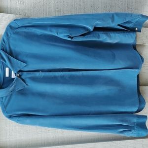 Liz Claiborne blue button up shirt XL stain resistant